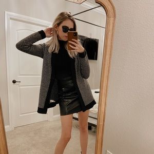 Black and white cardigan